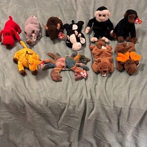 Ty Plush Beanie Babies / lot of 10